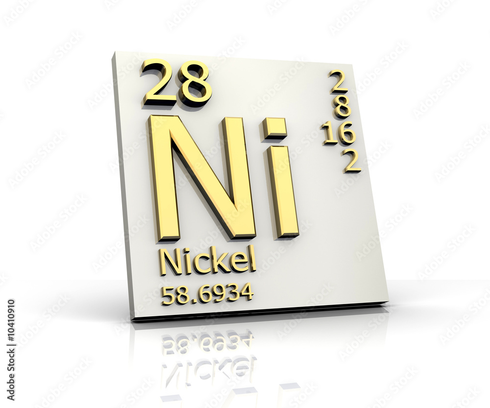 Nickel form Periodic Table of Elements Nickel form Periodic Table of Elements
