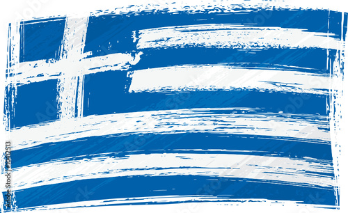 Grunge Greece flag