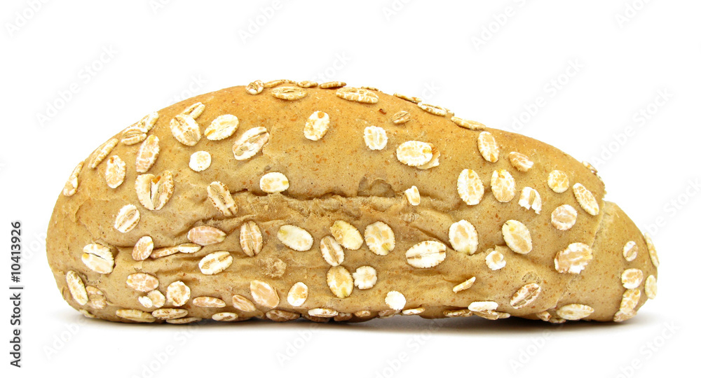 Bread healthy with cereals isolated on white Bread healthy with cereals isolated on white