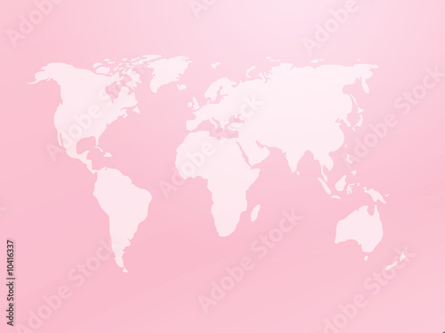 Map of the world illustration, with abstract curved lines
