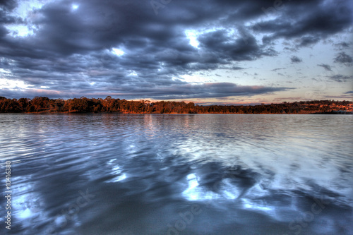 Lake Ginninderra at Sunset in the Canberra suburb of Belconnen photo