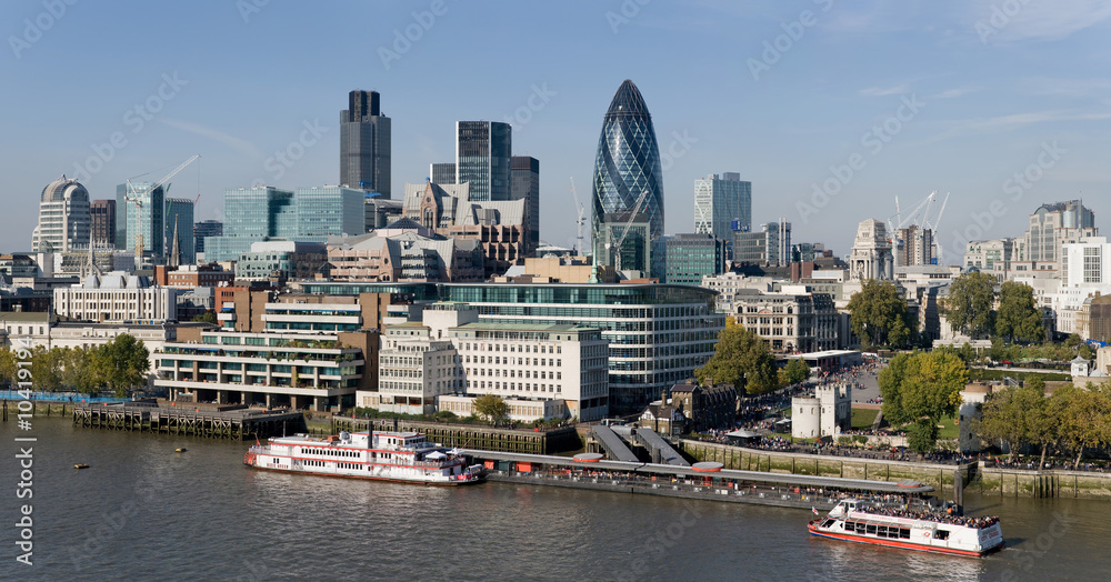Naklejka premium City of London skyline