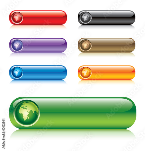 globe buttons