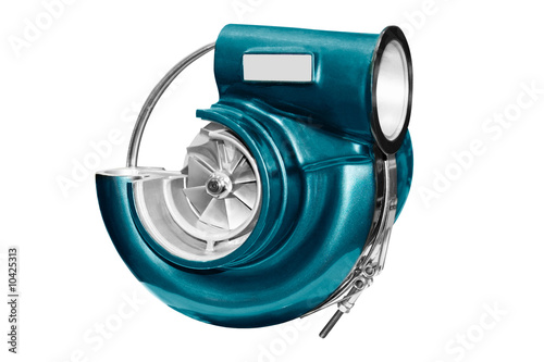 Turbocharger isolated on a white background