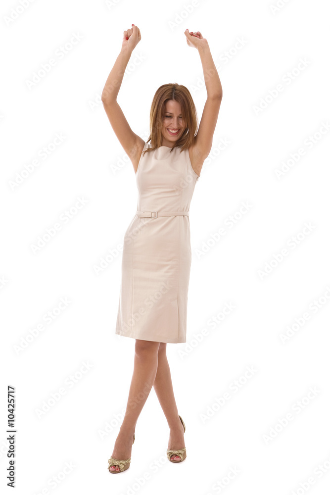 good news in business with happy businesswoman good news in business with happy businesswoman