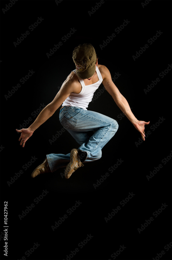 a young nice man dancing modern dances a young nice man dancing modern dances