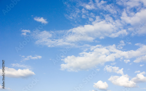 a blue sky background