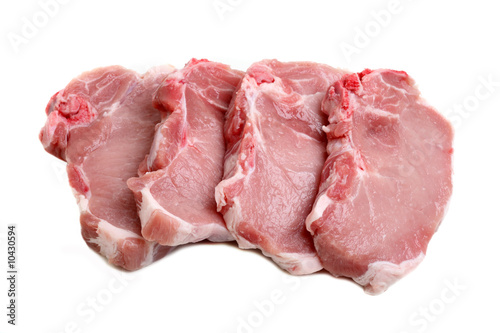 Pork Chops  isolated on white