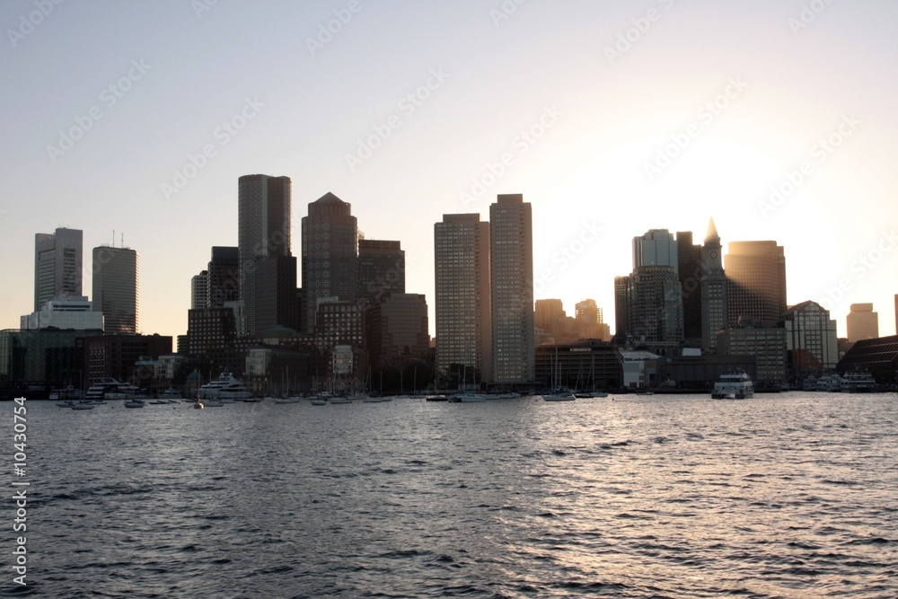 Fototapeta premium boston sunset
