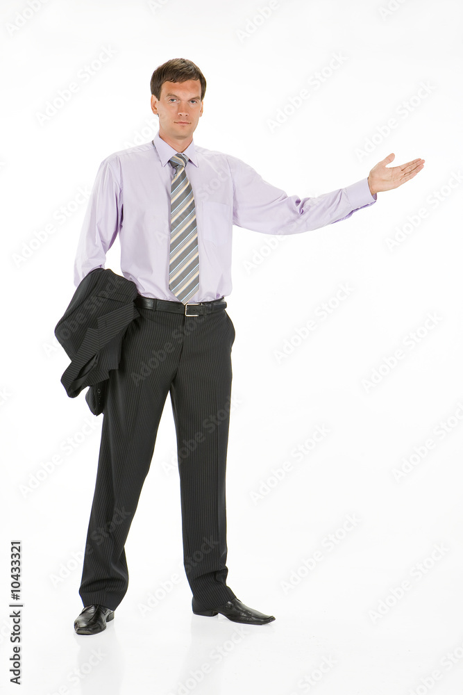 Young man in different office situations Young man in different office situations