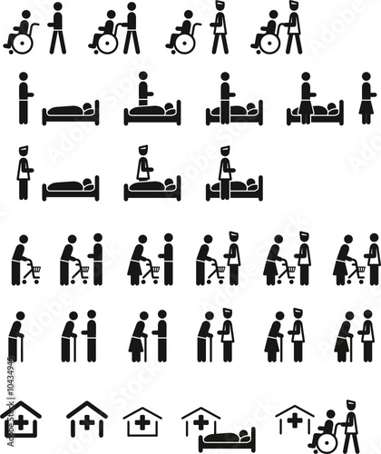Piktogramme Altenpflege