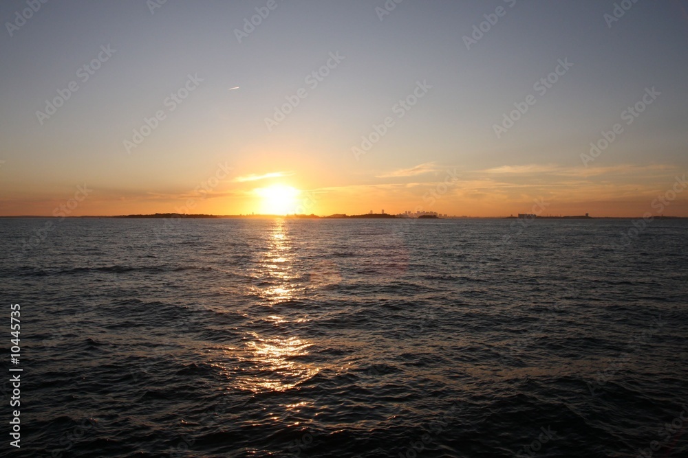 Fototapeta premium boston sunset