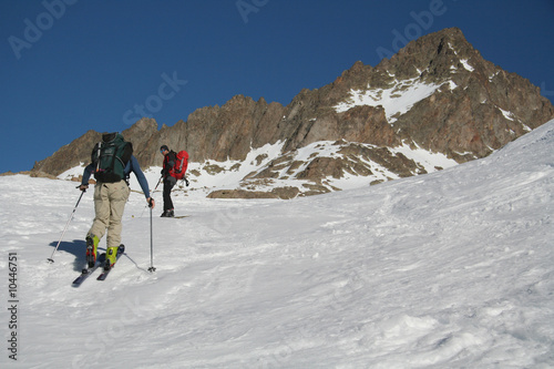 Skieurs de randonnée