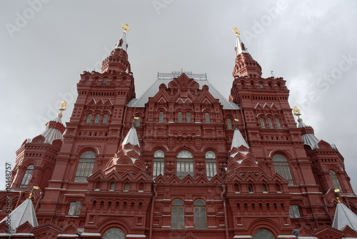 well-known red building in Moscow