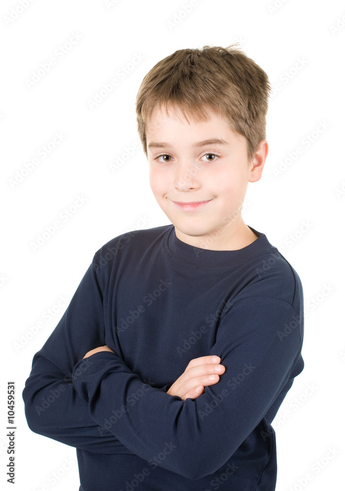 studio portrait of a smiling standing young boy studio portrait of a smiling standing young boy