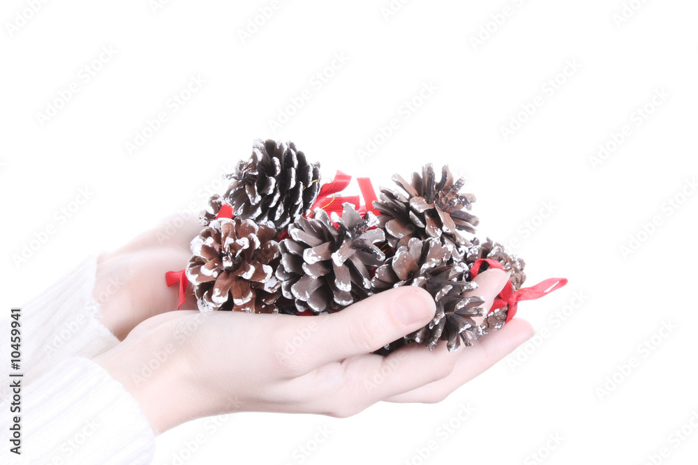 Few cones in hands Few cones in hands
