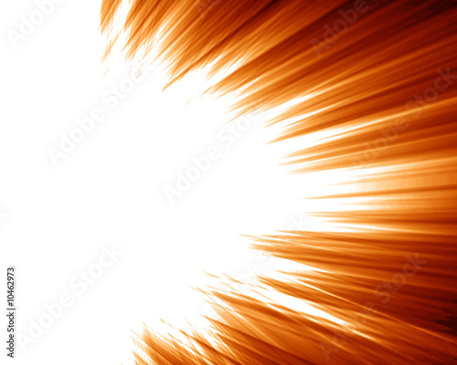 Photos explosion on a red or orange background