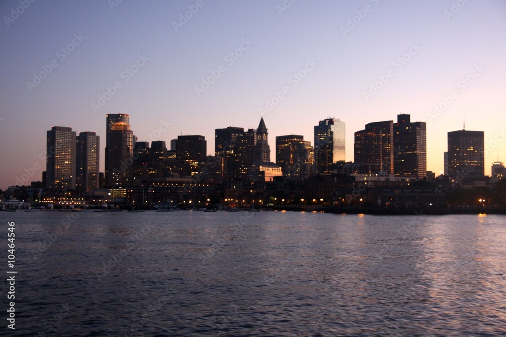 Naklejka premium Boston tramonto