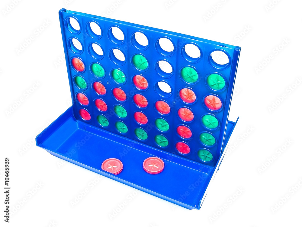children table game with jettons against the white background children table game with jettons against the white background