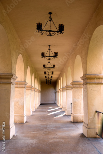 Outside hallway located in Balboa Park San Diego California