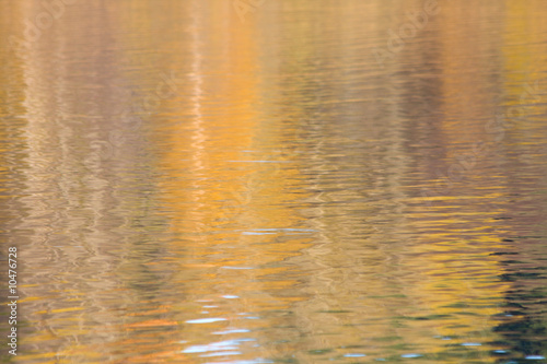 Reflection of sun on water