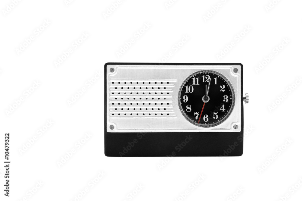Clock isolated on a white background Clock isolated on a white background