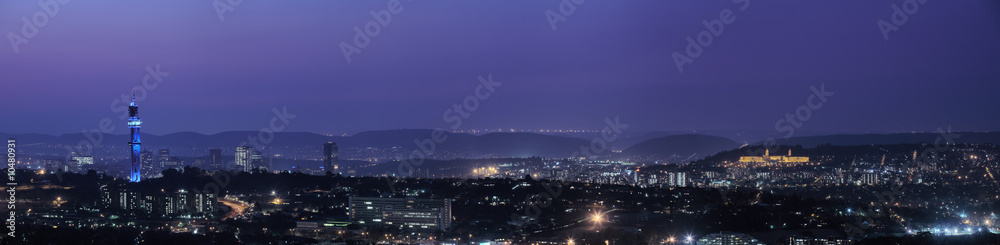 Panoramic view of Pretoria in South Africa. HDR type image