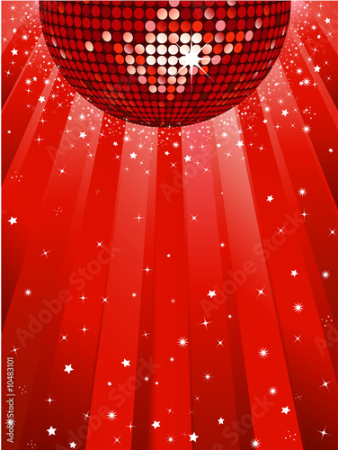 disco ball party background