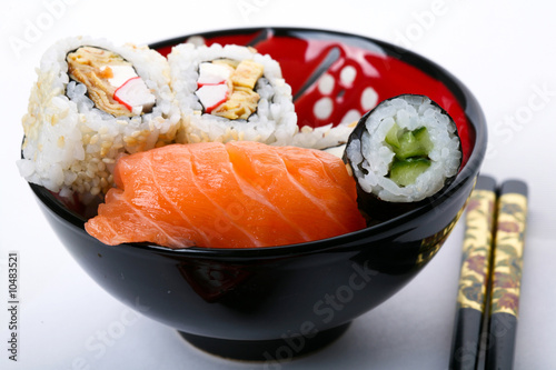 Stock Photo: Asia and food: shushi close up