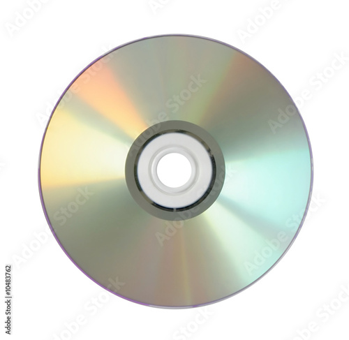 Laser disk on a white background.