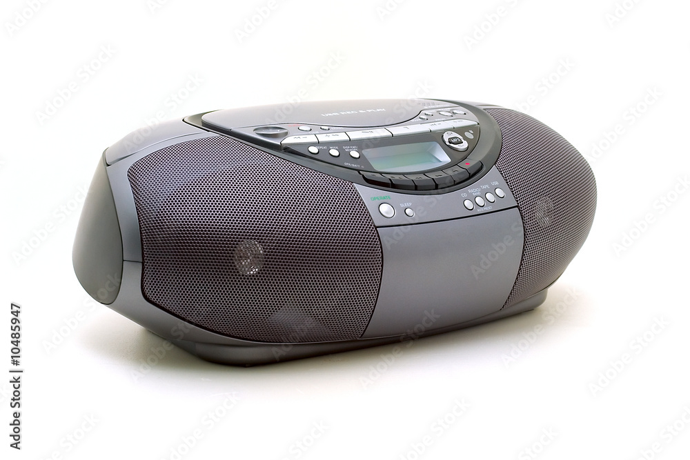 CD Audio System isolated on white background CD Audio System isolated on white background