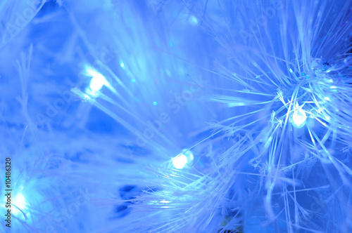 Abstract background of blue christmas light