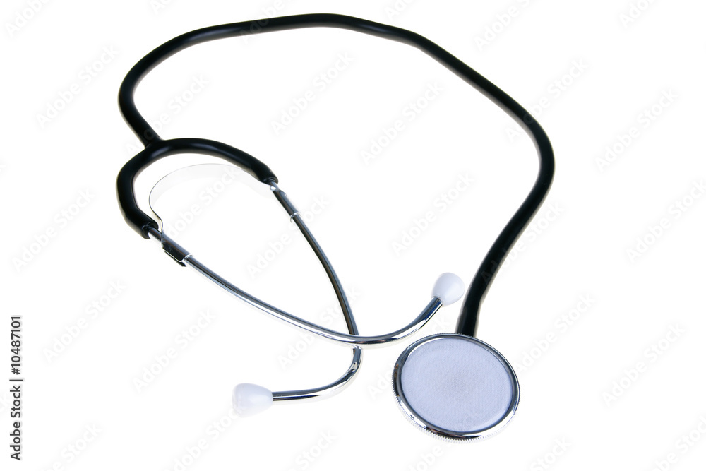 Close-up of stethoscope isolated (with clipping path) Close-up of stethoscope isolated (with clipping path)