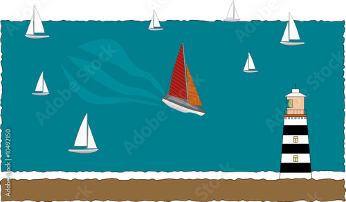 stand out in the crowd-computer generated illustration