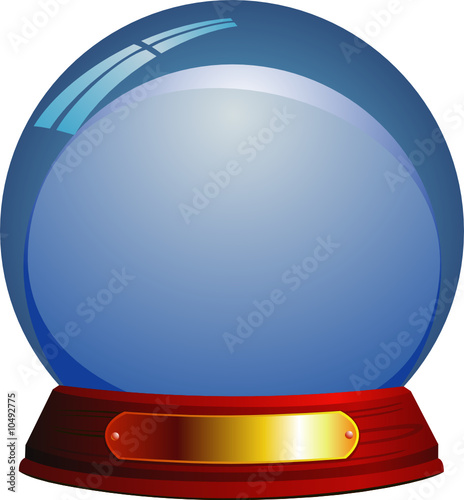 Empty glass ball