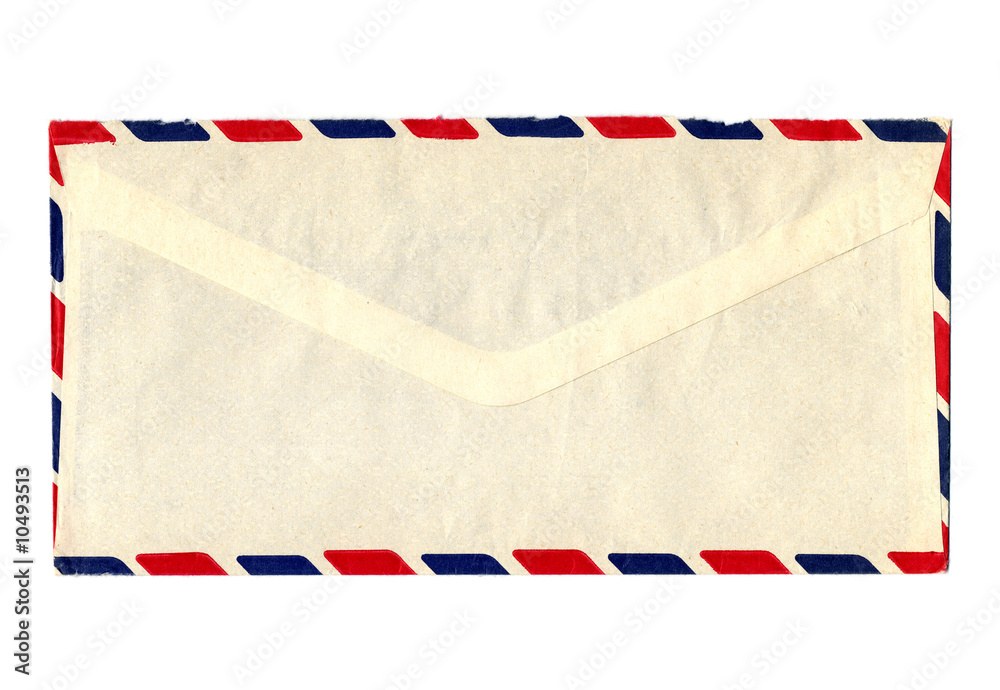 Airmail letter envelope isolated over white Airmail letter envelope isolated over white