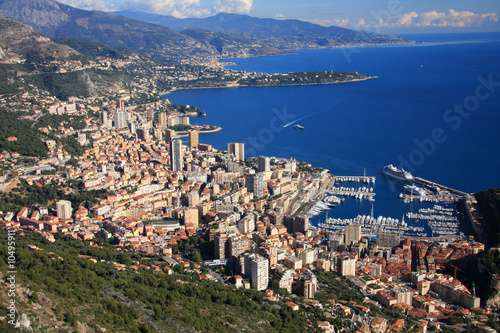 Monaco depuis la Tête de Chien photo