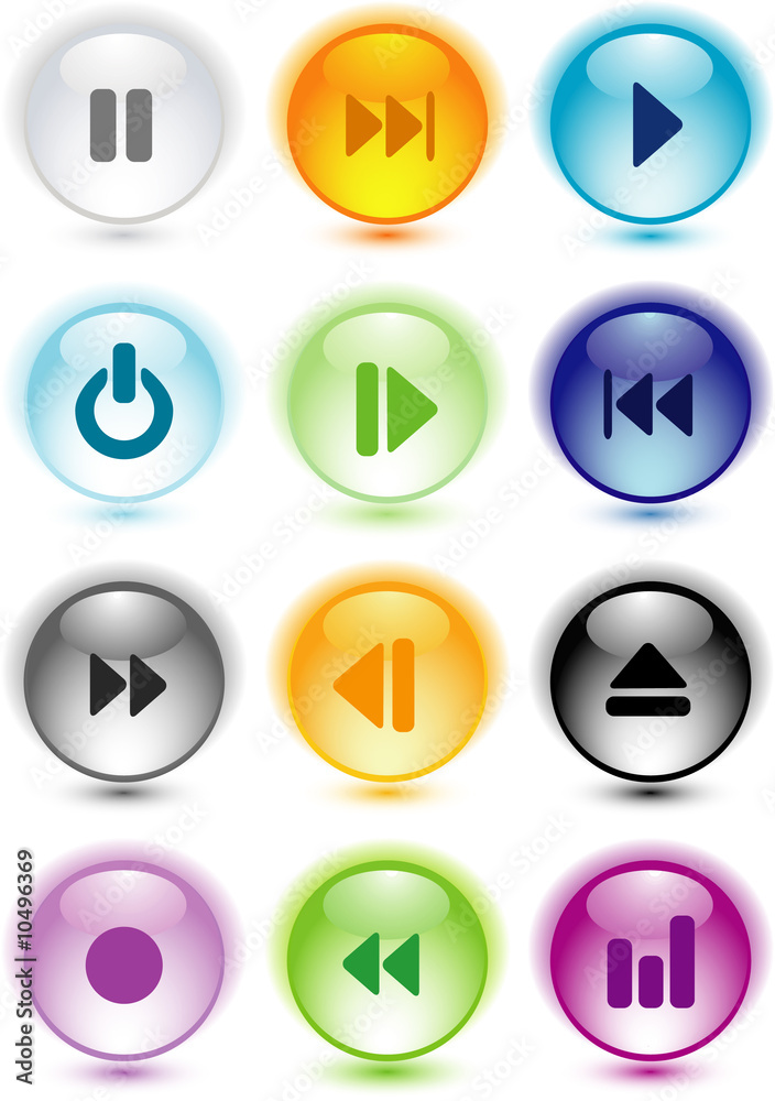 music buttons. Vector illustration music buttons. Vector illustration