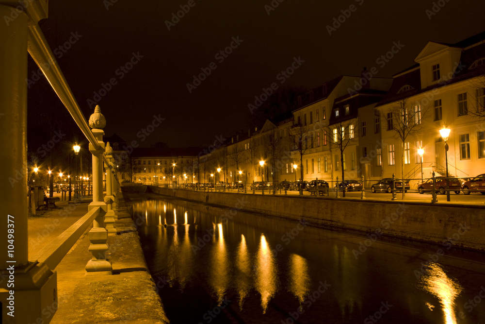 Stadtkanal Potsdam bei Nacht
