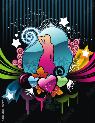 glossy color vector