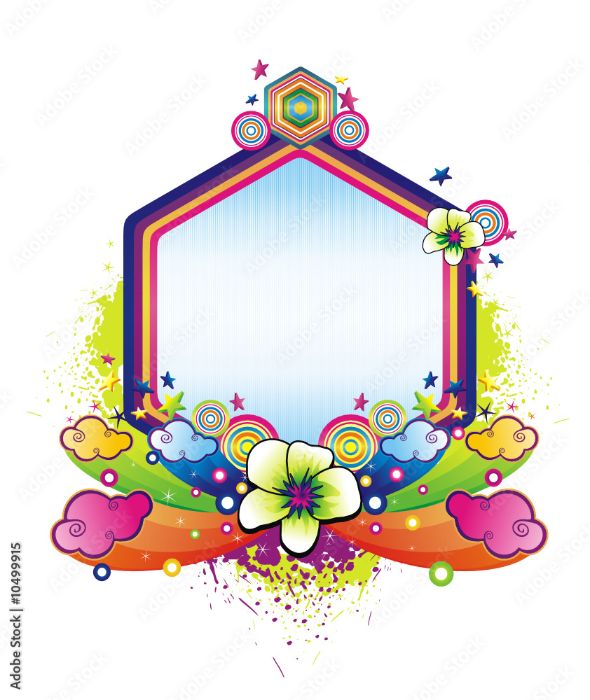 Fototapeta premium Floral Vector Composition