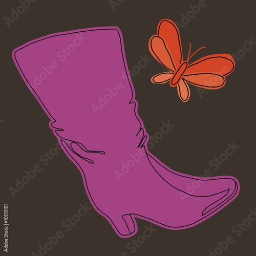 Botte et papillon