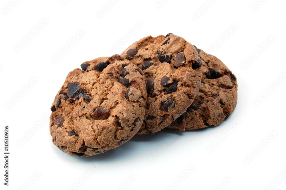 sweet cookies isolated on a white background