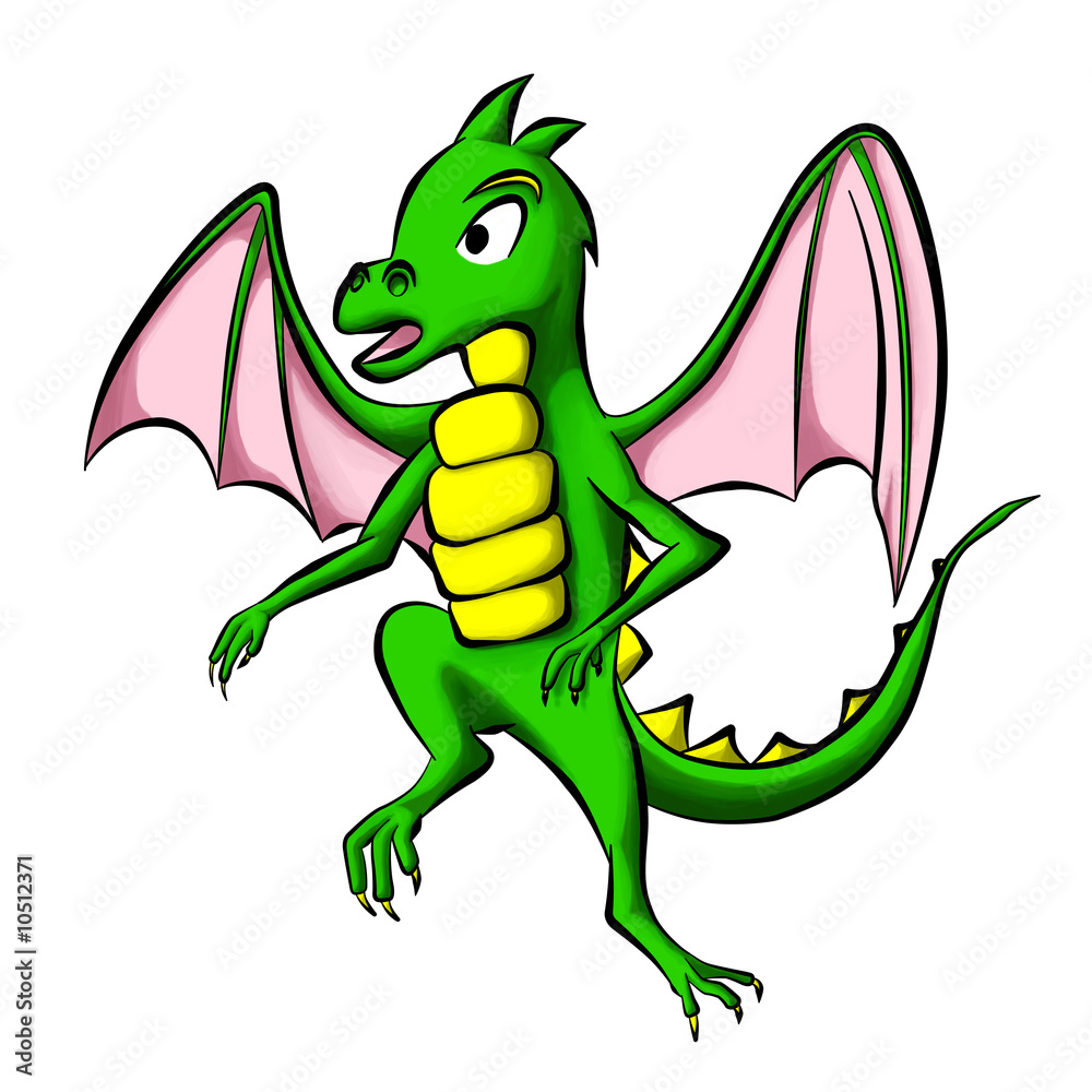 Fototapeta premium green little dragon