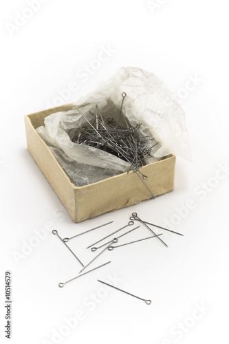 Box with stickpin