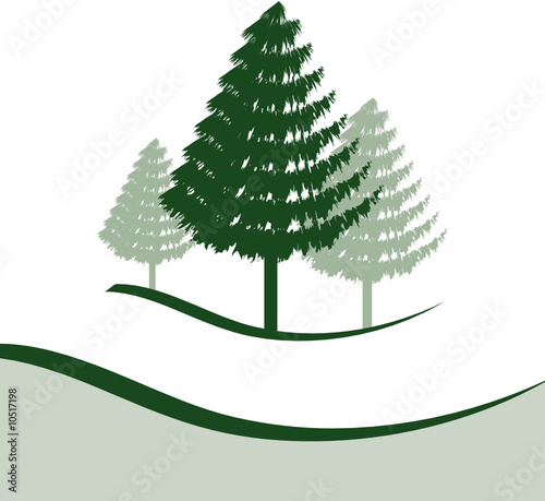 Three Pine Trees