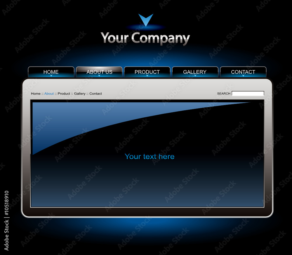 Editable website template Editable website template