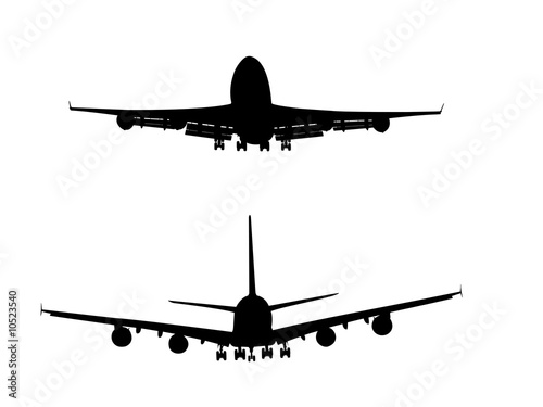 A380 & 747 Silhouettes