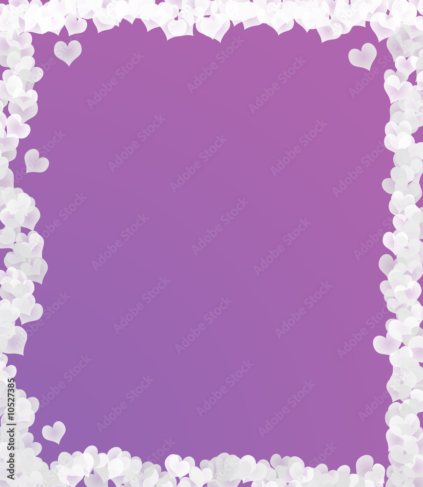 cadre blanc et violet