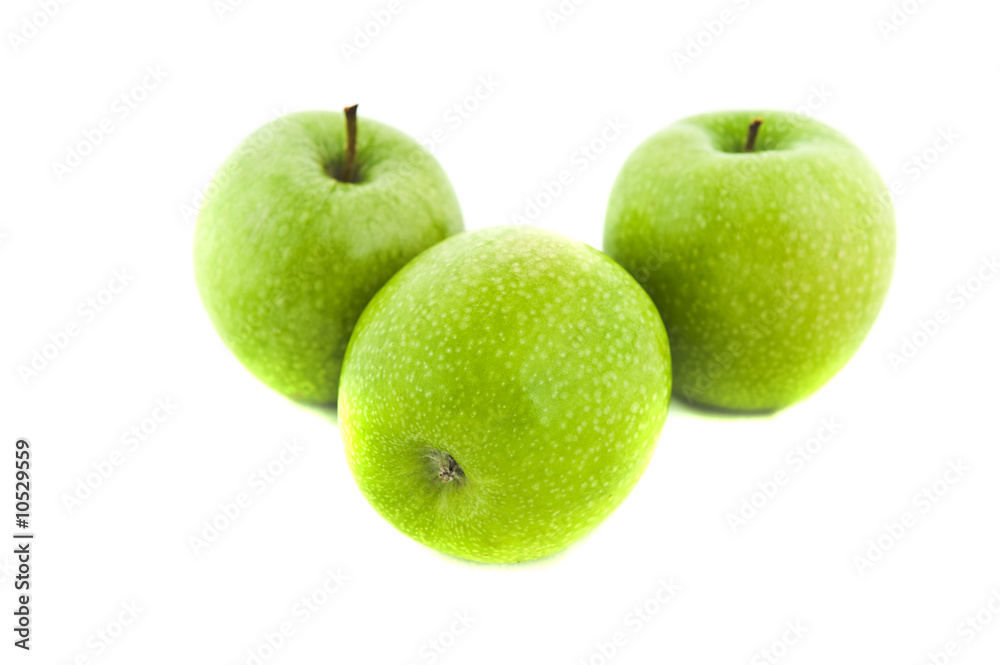 Fresh green apples Fresh green apples
